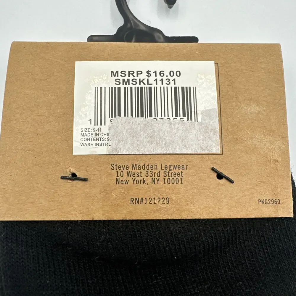 Steve Madden Ankle Socks Anklets Womens Size 9-11‎ Fit Shoe Sizes 5-10 - 2 PAIR